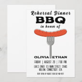 bbqリハーサルのディナー招待状 招待状 (正面/裏面)