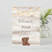 BBQリハ素朴ーサルディナー招待状 招待状 (スタンド正面)