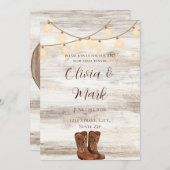 BBQリハ素朴ーサルディナー招待状 招待状 (正面/裏面)