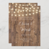 BBQリハ素朴ーサルディナー招待状 招待状 (正面/裏面)