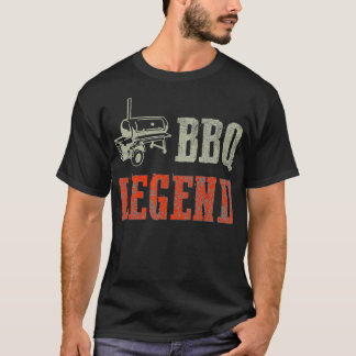 BBQレジェンドミート喫煙BBQアクセサリーヴィンテージB Tシャツ