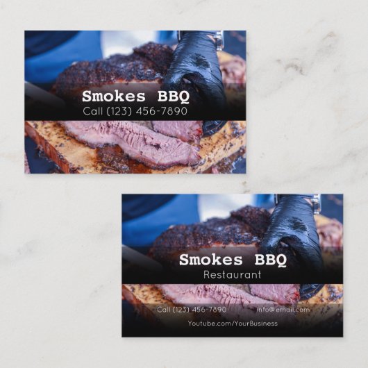 BBQレストラングリルスモークカンパニー名刺 名刺 (正面/裏面)