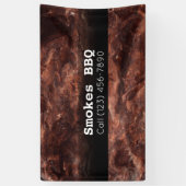 BBQレストランスモークグリルされたビジネスバナー 横断幕 (縦)