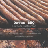 BBQレストラン食カスタム品切りビニールシール シール (正面)