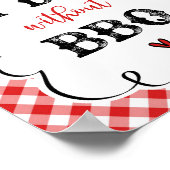 BBQレッド・ギンガム・ピクニックなしではだめだ ポスター (角)