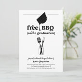 BBQ卒業おもしろいパーティー 招待状 (スタンド正面)
