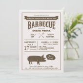 BBQ卒業パーティーまたは任意のお祝いパーティー 招待状 (スタンド正面)