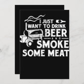 BBQ喫煙ピッツマスターギフトドリンクビールスモークミート シーズンカード (正面/裏面)