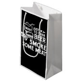 BBQ喫煙ピッツマスターギフトドリンクビールスモークミート スモールペーパーバッグ (正面アングル)