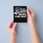 BBQ喫煙ピッツマスターギフトドリンクビールスモークミート チラシ (手)