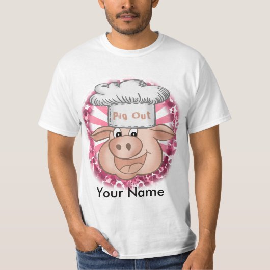 BBQ大食いシェフTシャツ Tシャツ (正面)