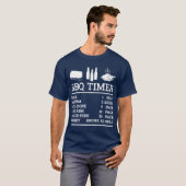 BBQ好き女子が面白い Tシャツ (正面フル)
