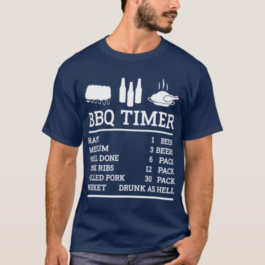 BBQ好き女子が面白い Tシャツ (正面)