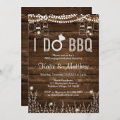 BBQ婚約パーティ招待状 招待状 (正面/裏面)