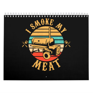 BBQ愛おもしろい者ギフト   I Smoke My Meat Smoker BBQ カレンダー