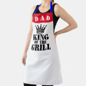 BBQ愛クール者グリラーおもしろいキングオブザグリル エプロン (インサイチュ)