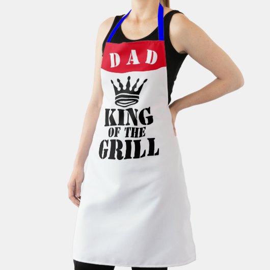 BBQ愛クール者グリラーおもしろいキングオブザグリル エプロン (インサイチュ)