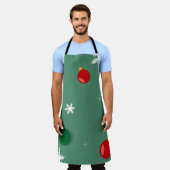 BBQ愛好家パーソナライズされた向けのエプロン・ギフト エプロン (着用した状態)