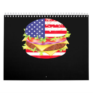 BBQ愛好家  ハンバーガーUSA 7月Bbq4日 カレンダー