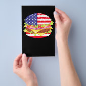 BBQ愛好家 |ハンバーガーUSA 7月Bbq4日 チラシ (ハンドル)