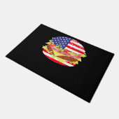 BBQ愛好家 |ハンバーガーUSA 7月Bbq4日 ドアマット (アングル)