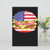 BBQ愛好家 |ハンバーガーUSA 7月Bbq4日 便箋 (スタンド正面)