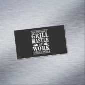BBQ愛好家 |世界的に有名なグリルマスターの仕事 マグネット名刺 (インサイチュ)