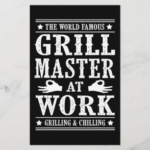 BBQ愛好家  世界的に有名なグリルマスターの仕事 便箋