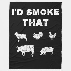 BBQ愛好家 IDスモークChef Smoker BBQギフト フリースブランケット