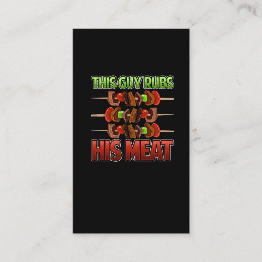 BBQ愛好者シェフサマースモークグリルシーズン 名刺 (正面)