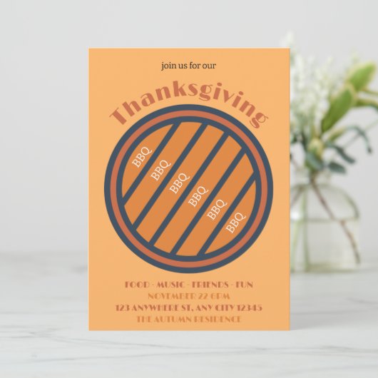 BBQ感謝祭招待状 招待状 (スタンド正面)