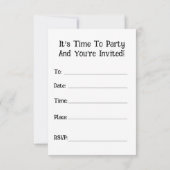 BBQ招待状カード (裏面)