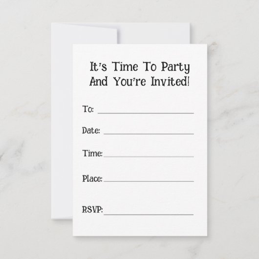 BBQ招待状カード (裏面)