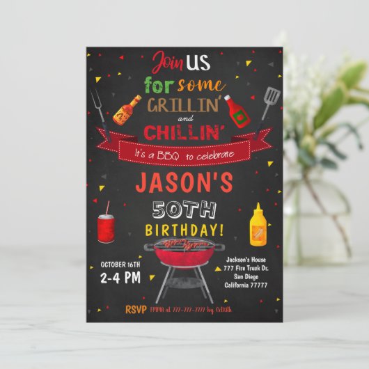 BBQ招待状 招待状 (スタンド正面)