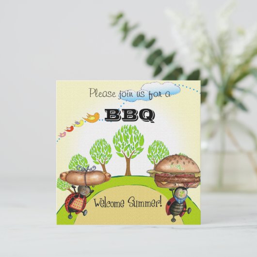 BBQ招待状 招待状 (スタンド正面)