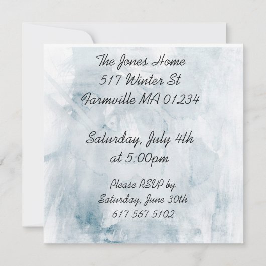 BBQ招待状 招待状 (裏面)