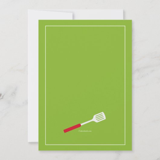 BBQ招待状 招待状 (裏面)