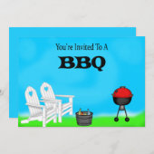 BBQ招待状 招待状 (正面/裏面)