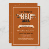 BBQ招待状 招待状 (正面/裏面)