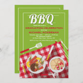 BBQ招待状 招待状 (正面/裏面)