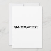 BBQ招待状 招待状 (裏面)