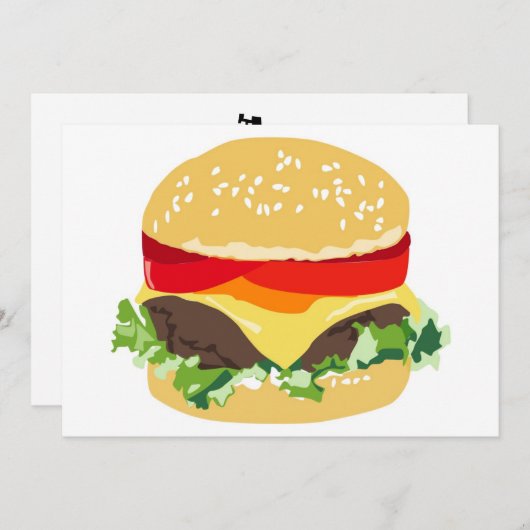 BBQ招待状 招待状 (正面/裏面)