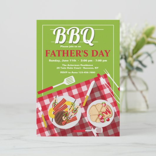 BBQ招待状 招待状 (スタンド正面)