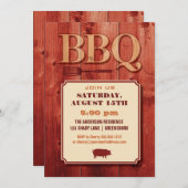 BBQ招待状 招待状 (正面/裏面)