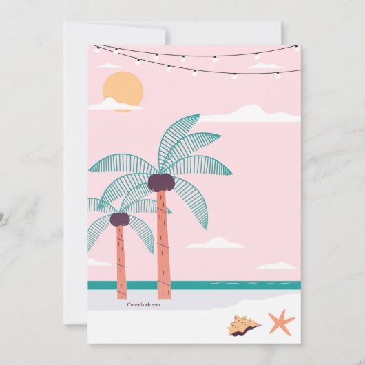 BBQ招待状 招待状 (裏面)