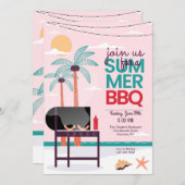 BBQ招待状 招待状 (正面/裏面)