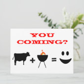 BBQ招待 招待状 (スタンド正面)