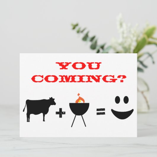 BBQ招待 招待状 (スタンド正面)