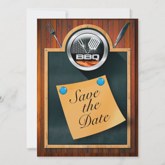 BBQ日付の保存 セーブザデート (正面)