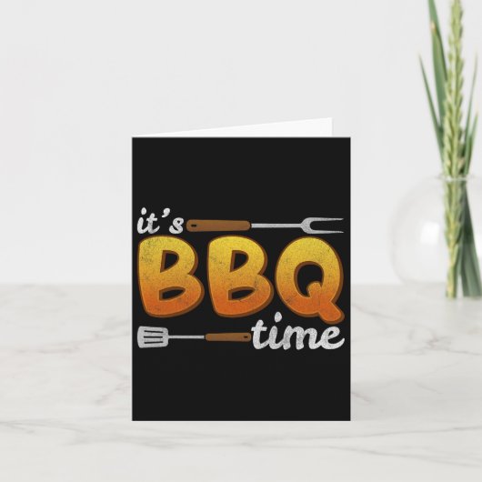 Bbq時間グリリングBbq恋人ミートスモーカーメンズW カード (正面)